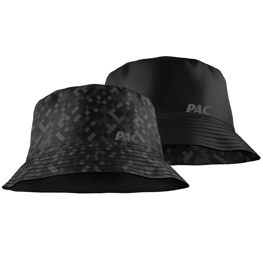 P.A.C. Ledras Bucket Hat Black AOP kalap
